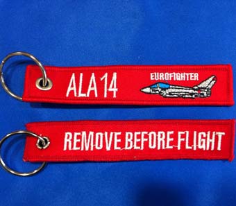 Llavero Remove Before Flight ALA 14 Eurofighter